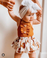 Dora- Girls Cotton Floral Bloomers Set.